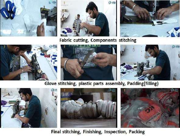 Cricket Gloves Manufacturing Unit