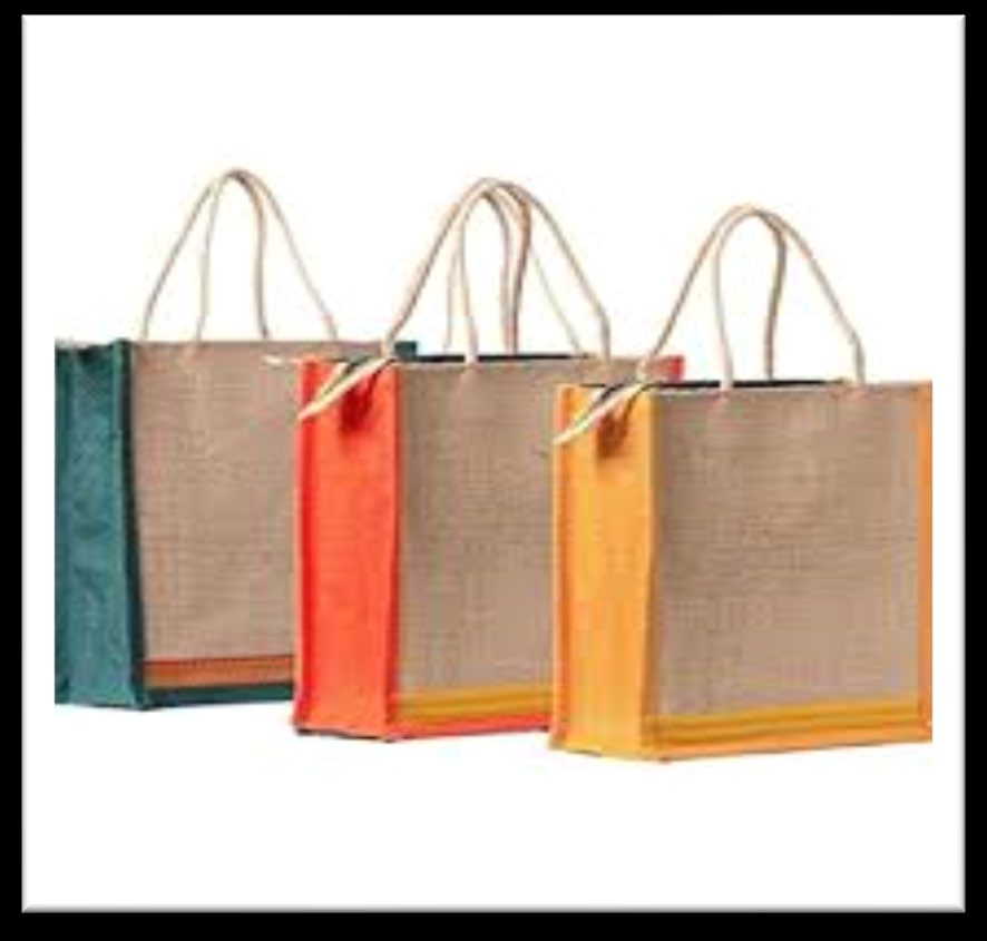 Jute Bag (Printed and decorated)